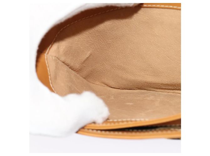 Gucci Borsa a Spalla Micro GG Supreme PVC Beige Oro 004 106 0024 Auth BA5286 D'oro - vista 21