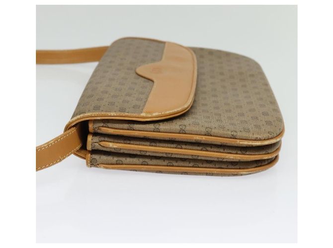 Gucci Borsa a Spalla Micro GG Supreme PVC Beige Oro 004 106 0024 Auth BA5286 D'oro - vista 3
