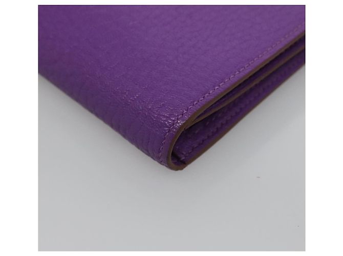 Hermès HERMES Bean Soufflé Geldbörse Lila Auth yk19464V - Ansicht 15