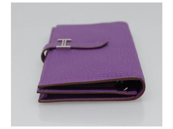 Hermès HERMES Bean Soufflé Geldbörse Lila Auth yk19464V - Ansicht 3