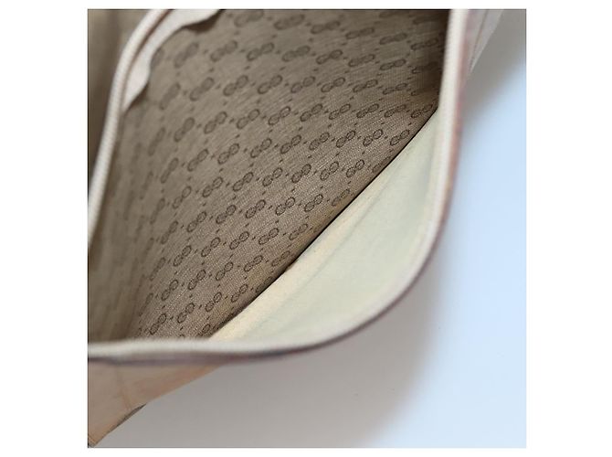 Bolso Sherry Line de PVC Beige Micro GG Supreme Web de GUCCI 002 904 0222 Auth bs29355 Dorado - vista 11