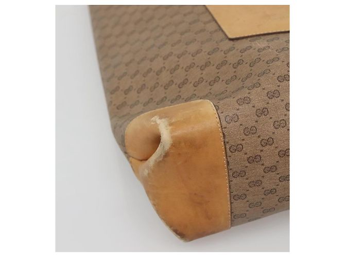 Bolso Sherry Line de PVC Beige Micro GG Supreme Web de GUCCI 002 904 0222 Auth bs29355 Dorado - vista 15