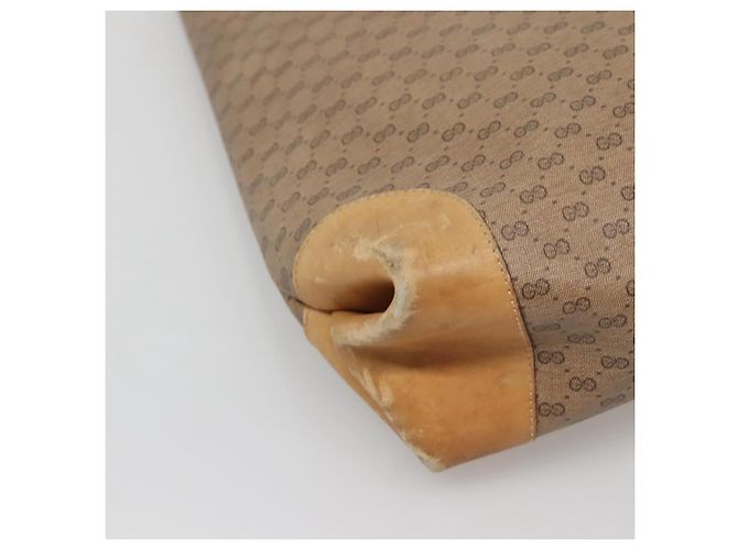 Bolso Sherry Line de PVC Beige Micro GG Supreme Web de GUCCI 002 904 0222 Auth bs29355 Dorado - vista 17