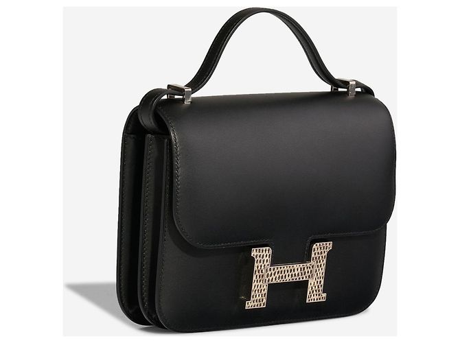 Hermès Borsa HERMES Constance in Pelle Esotica Nera - 102889 Nero - vista 4
