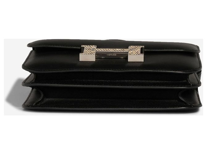 Hermès Borsa HERMES Constance in Pelle Esotica Nera - 102889 Nero - vista 8