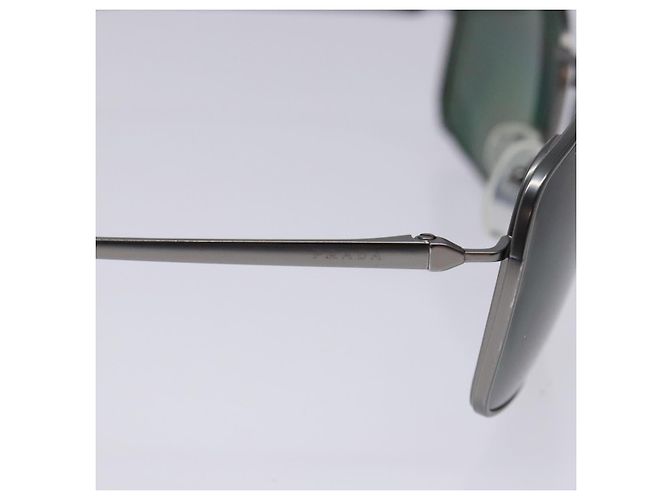 PRADA Sonnenbrille Metall Silber Auth BA5379 - Ansicht 8