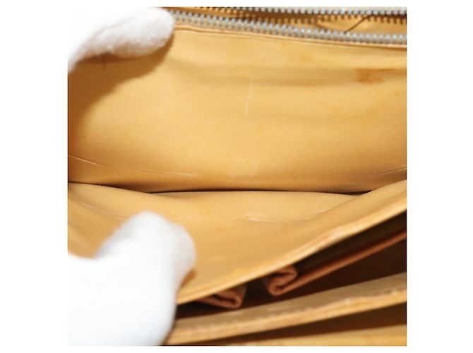 Céline Borsa a Spalla in Tela Macadam CELINE PVC Beige Oro Auth 142119 D'oro - vista 21