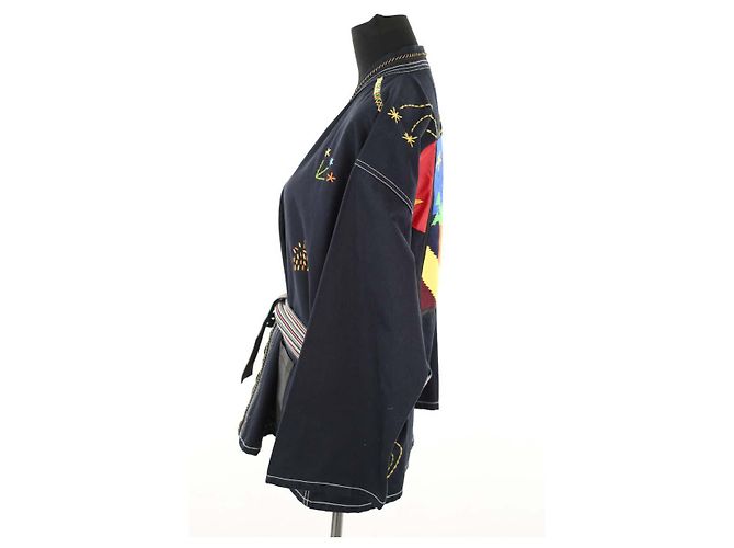 Autre Marque Giacca Monoki in cotone nera Nero - vista 3
