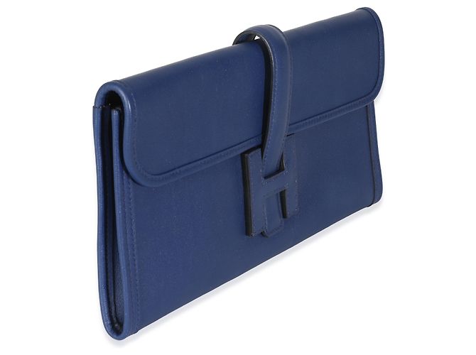 Hermès Bleu Saphir Swift Jige Elan 29 Blu - vista 4