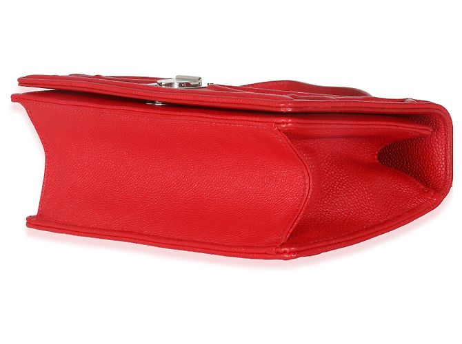 Piccola borsa Diorama in pelle di vitello grana rossa Christian Dior - vista 7