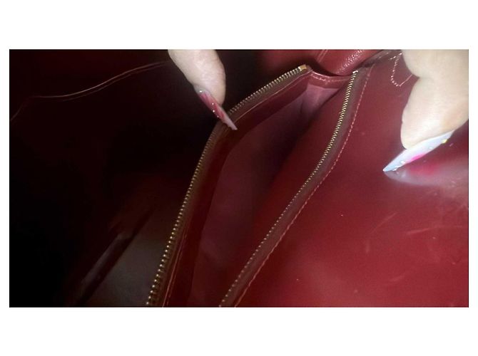 Borsa a mano Hermès Kelly 32 in pelle rosso scuro Bordò - vista 14