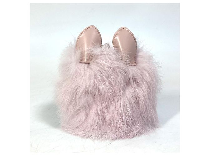 Portachiavi in pelle rosa Christian Dior - vista 2
