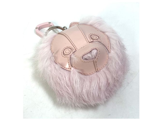 Portachiavi in pelle rosa Christian Dior - vista 7