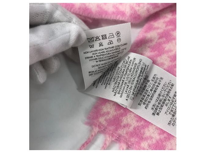 Écharpe à franges avec logo Check de Balenciaga - vue 10