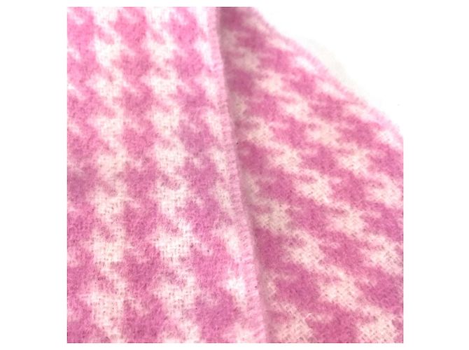 Écharpe à franges avec logo Check de Balenciaga - vue 5