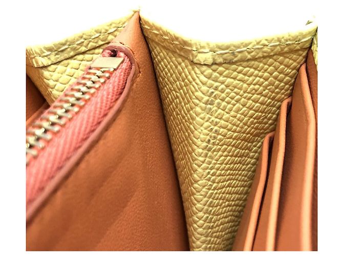 Bulgari Cartera larga de cuero amarillo Bvlgari - vista 10