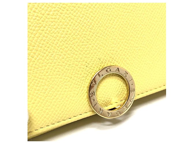 Bulgari Cartera larga de cuero amarillo Bvlgari - vista 13