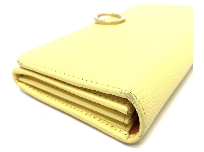 Bulgari Cartera larga de cuero amarillo Bvlgari - vista 3