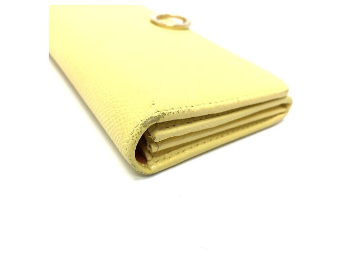 Bulgari Cartera larga de cuero amarillo Bvlgari - vista 4