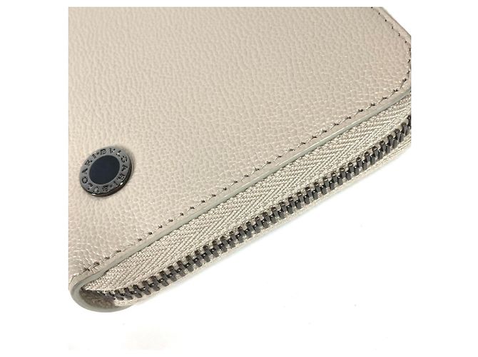 Bulgari Cartera larga de cuero marfil Bvlgari Crudo - vista 2