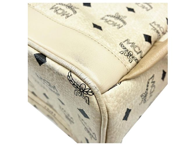 Zaino beige con borchie MCM - vista 3