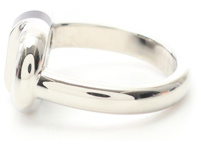 Hermès Ring aus Edelstahl in Schwarz - Ansicht 4