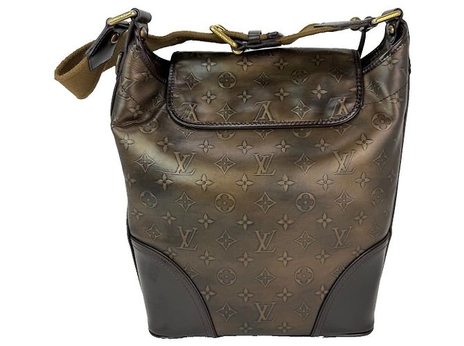Louis Vuitton Vintage Bronze Monogram Sergeant GM Schultertasche Braun - Ansicht 2