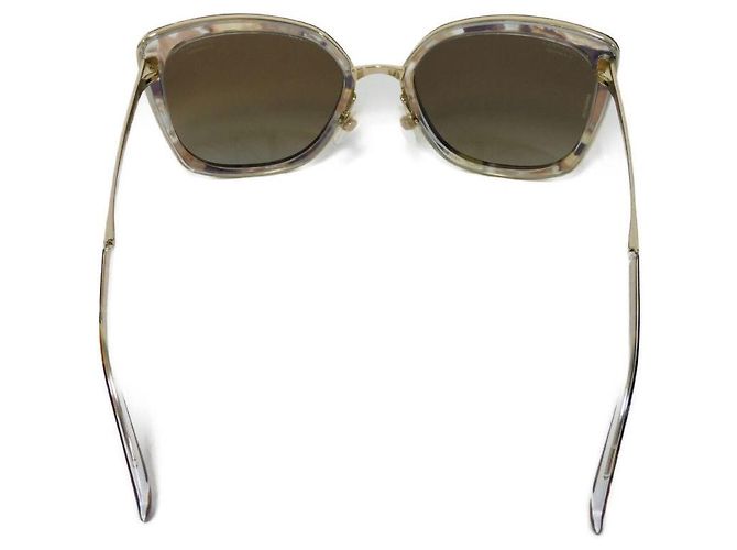 Timeless Gafas de sol Chanel en forma de zorro Castaño - vista 4
