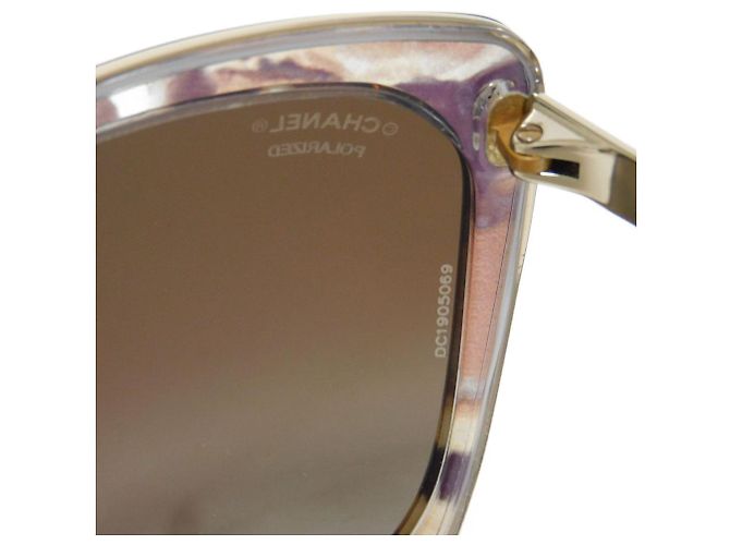 Timeless Gafas de sol Chanel en forma de zorro Castaño - vista 8