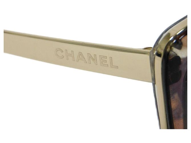 Timeless Gafas de sol Chanel en forma de zorro Castaño - vista 9