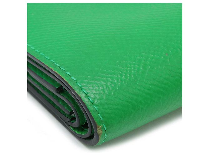Portafoglio Mini Compatto Bearn in Pelle Hermès Verde - vista 3