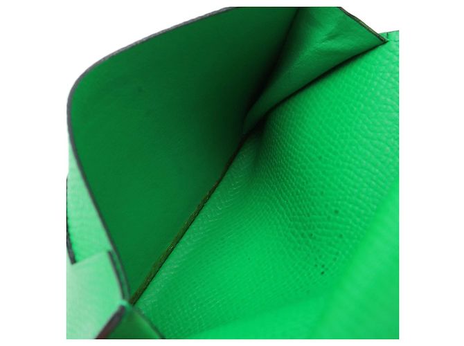 Portafoglio Mini Compatto Bearn in Pelle Hermès Verde - vista 7