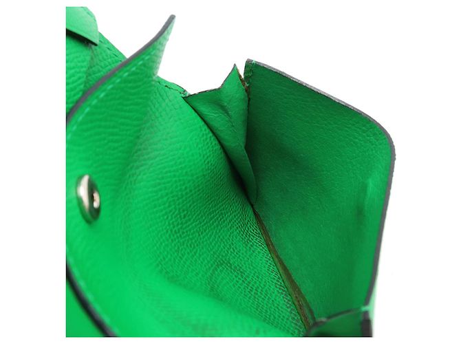 Portafoglio Mini Compatto Bearn in Pelle Hermès Verde - vista 8