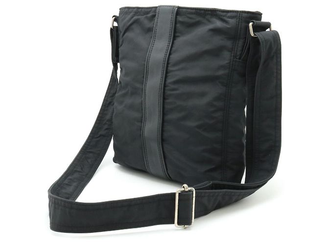 Borsa a Tracolla MM in Nylon e Pelle Acapulco di Hermès Nero - vista 2