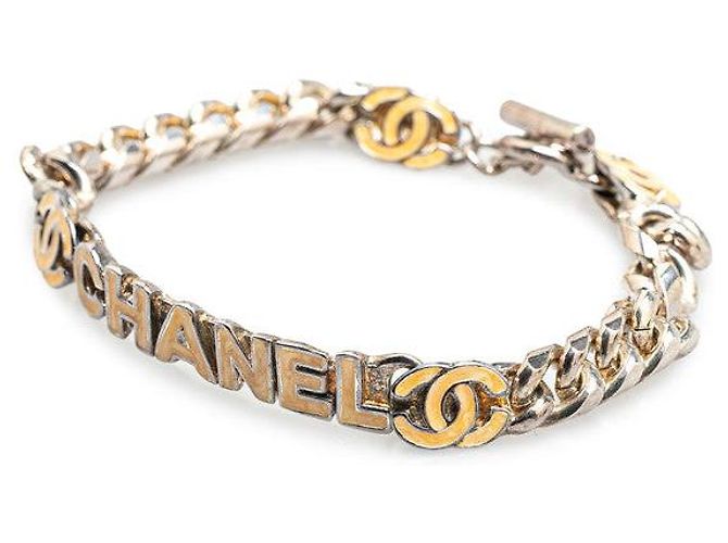 Timeless Pulseira de metal com o logotipo Coco da Chanel Prata Metálico - vista 2
