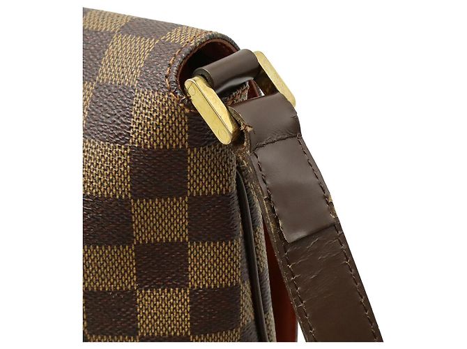 Musette Damier Schultertasche von Louis Vuitton Braun - Ansicht 4
