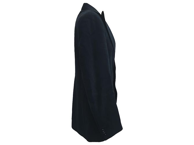 Blazer monopetto con tasche in cotone blu navy di Dolce & Gabbana - vista 2