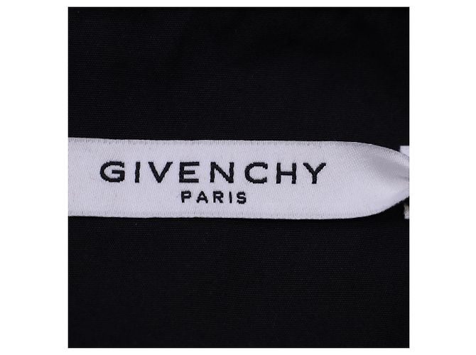 Givenchy Hemd mit Knöpfen aus schwarzer Baumwolle - Ansicht 4