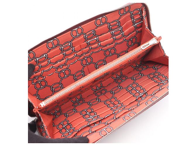 Portafoglio Long Azap Silk'in Hermès Marrone - vista 6
