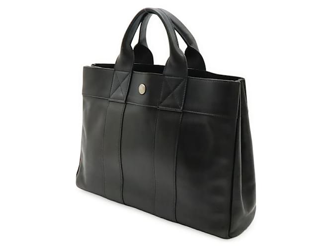 Hermès Herbag Ledertasche Schwarz - Ansicht 2