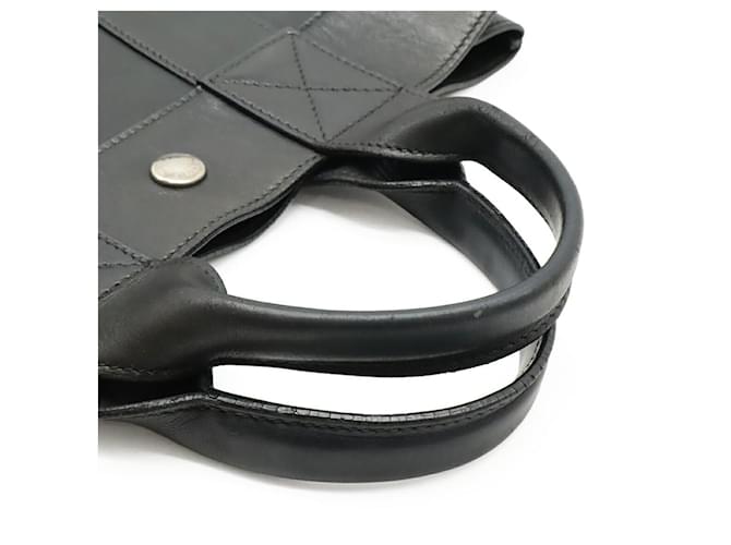 Hermès Herbag Ledertasche Schwarz - Ansicht 4