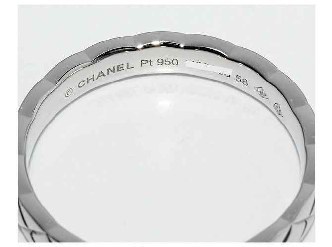 Chanel Coco Crush Pt950 Ring Größe 17 Silber Metallisch - Ansicht 4