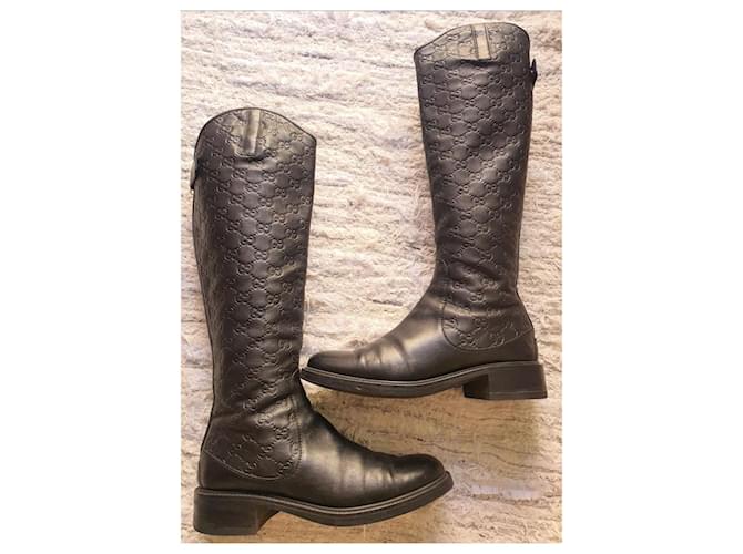 Botas Gucci 'Guccissimo Maud' 39 Negro - vista 2