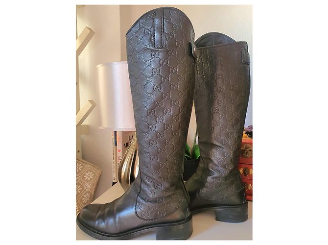 Botas Gucci 'Guccissimo Maud' 39 Negro - vista 5