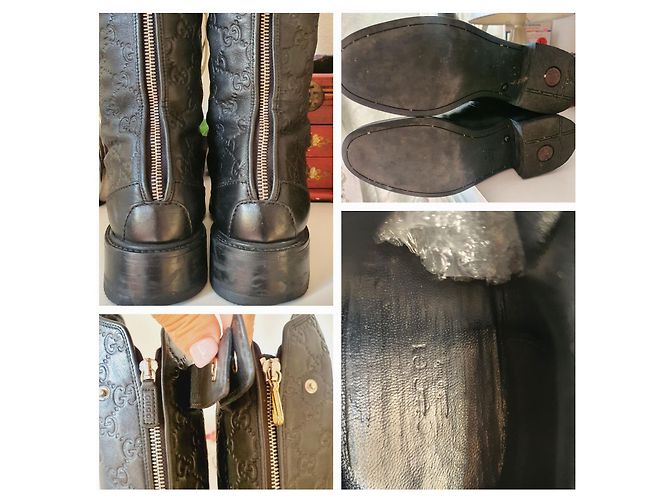 Botas Gucci 'Guccissimo Maud' 39 Negro - vista 9
