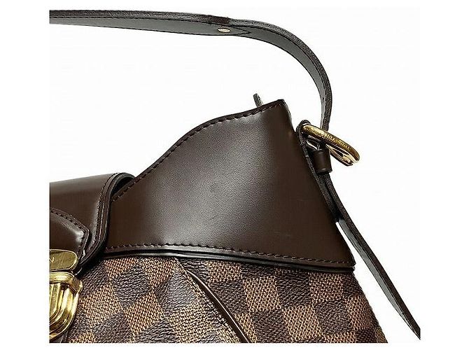 Borsa a Spalla Sistina MM Damier Louis Vuitton Marron - vue 6