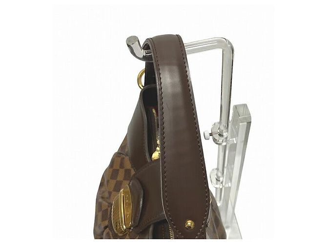 Borsa a Spalla Sistina MM Damier Louis Vuitton Marron - vue 7