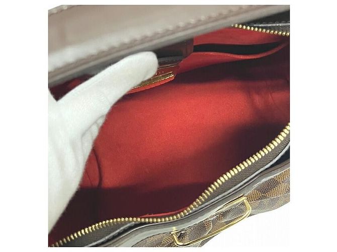 Borsa a Spalla Sistina MM Damier Louis Vuitton Marron - vue 8
