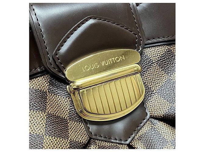 Borsa a Spalla Sistina MM Damier Louis Vuitton Marron - vue 9