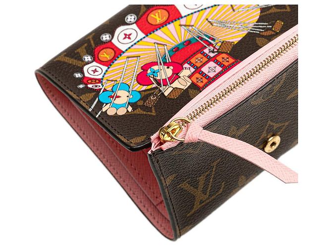 Portafoglio tri-fold Victorine Vivienne Monogram Louis Vuitton Marrone - vista 5